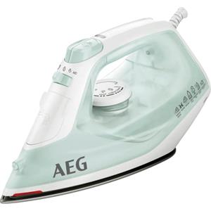 AEG DB 1740LG Ferro da stiro, 2400 W, 110 g, vapore, 0-30 g, indicatore di calore residuo, piastra in ceramica, scorrevolezza, serbatoio dell'acqua da 250 ml, cavo da 2 m, sistema anticalcare, verde