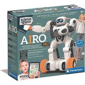CLEMENTONI AIRO PRO - Robot con Intelligenza Artificiale, Riconoscimento Gesti e Comandi Vocali