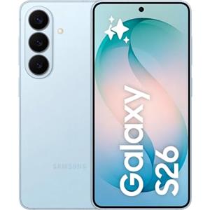 Samsung Galaxy S26 Smartphone AI, 512GB, 3 anni di Garanzia, Processore Avanzato, Assistente Foto, Creative Studio, Camera 50 MP, 4300 mAh, Sky Blue [Versione italiana]