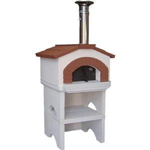 Linea VZ Ponza - Forno a legna da esterno con basamento - Con camera di cottura 55x59 cm