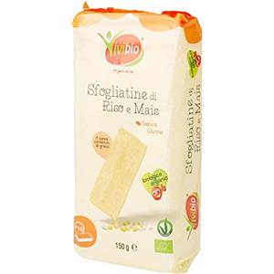 Vivibio, Sfogliatine di riso e mais bio, senza glutine, 150g