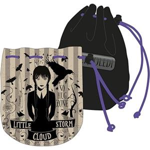 Seven Portafogli MERCOLEDI - Portafoglia Bambina Multitasche, Nero - Portatessere, Portamonete - Bambina