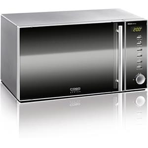 CASO MG 20 menu - Forno a Microonde 2 in 1 con grill da 1000W - Capacità 20L, 13 programmi automatici, frontale a specchio del microonde, display digitale, interno in acciaio inox
