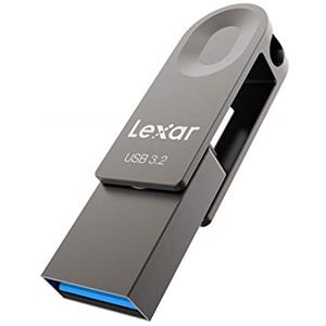Lexar 128GB Dual Drive USB 3.2 Gen 1 Pen Drive, USB Type C and Type A Connectors, Supports OTG Tablet, Mac and Computer, Laptop, Car, TV, Smartphone, Android