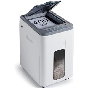 Trisruvian Distruggi Documenti Automatico Professionale: P5 Microframmenti 400 Fogli Cestino 50L Credito Carte Tritadocumenti Non-stop per Casa Ufficio Medico Scuola Cartelle Cliniche