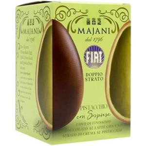 Majani Mini Uovo Cioccolato Majani Uovo Fiat Gusto Pistacchio Confezione da 65 g Senza Glutine