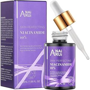 ANAI RUI ANAiRUi Siero viso alla niacinamide, siero anti età, esfoliante e revitalizzante, pulizia e restringimento dei pori, riduzione macchie e rughe, protezione dal sole, pelle luminosa e giovane (30 ml)