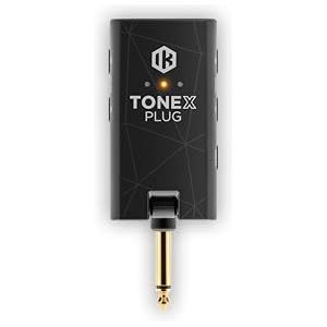 IK Multimedia Tonex Plug: Amplificatore portatile per cuffie per chitarra e basso alimentato da AI con oltre 40.000 modelli di tono, interfaccia audio USB-C, streaming Bluetooth e strumento di pratica