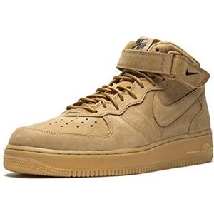 NIKE Air Force 1 Mid '07 Prm QS, Scarpe da Basket Uomo, Marrone/Verde (Flax Flax Outdoor Green), 40.5 EU