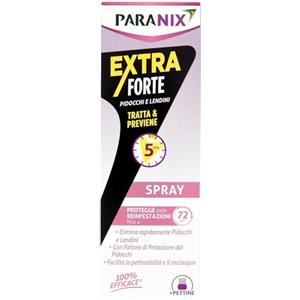 Paranix Spray Extra Forte Tratta & Previene Pidocchi e Lendini in 5 Minuti, 100 Millilitri