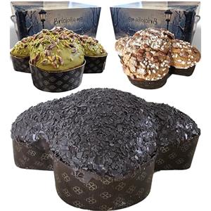 BRICIOLIAMO... Colomba Pasquale Artigianale 1kg - Colomba Classica, al Pistacchio, al Cioccolato - Dolce Pasquale. (CIOCCOLATO)