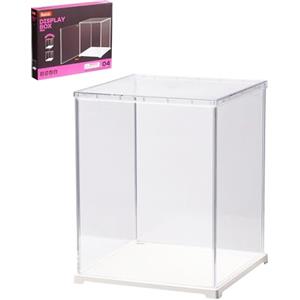 Rolife Vetrinetta Espositiva 23x23x29.2 CM, Acrilicovetrinetta per Book Nook Kits Collezionismo, Trasparente Antipolvere Vetrina Teca per Casa delle Bambole/Casa in Miniatura/Puzzle 3D/Action Figures