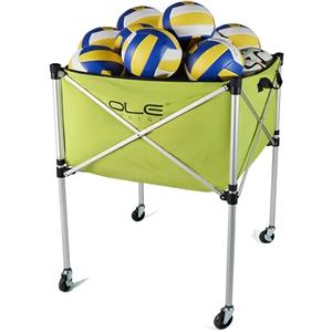 OLE ANDIGO Carrello per pallavolo con ruote, pieghevole, per 26 palloni