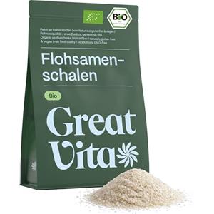 GREAT VITA Mea Vita Buccia di Psillio Biologica, Indiana, in polvere, Confezione da 500g