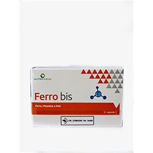 DR. CORRADINI bio - health Dr. Corradini - Ferro bis - Integratore a base di Ferro, Vitamine e NAC (N-acetil cisteina) - 30 capsule