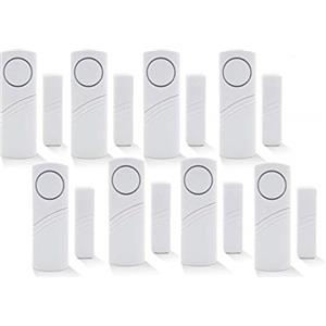 Price Xes Kit sistema di allarme fai da te, senza fili con sensore magnetico, antifurto per finestra sensibile alle vibrazioni del vetro, ideale per case, auto, capannoni, roulotte e camper