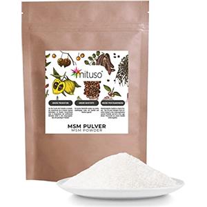 Mituso MSM Polvere 800 g - 99,9% metilsulfonilmetano, polvere di zolfo fine e organico - MSM polvere da miscelare in acqua, succhi e frullati - senza additivi, senza glutine e nonOGM | mituso