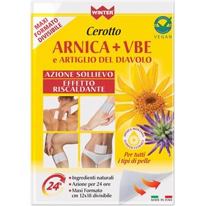 GDP Srl Cerotto Arnica VBE e Artiglio del Diavolo - 10 g, effetto riscaldante per dolori muscolari