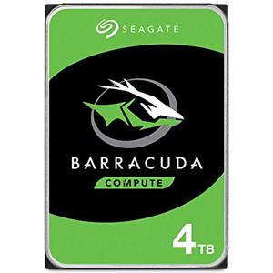 Seagate BarraCuda 4TB, Unità disco interna, 3.5, per PC & PC Portatili, SATA 6 GB/s, 5400 RPM, 256 MB cache, FFP (ST4000DMZ04)