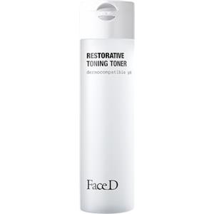 FaceD Face D - Restorative Toning Toner, 200 ml, Tonico Viso Pelle Sensibile, Azione Ricostituente, con Acido Ialuronico, Caffeina e Glicerina, Restituisce Idratazione ed Elasticità alla Cute, Made in Italy