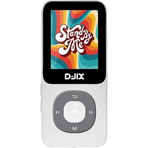 D-JIX Lettore MP4 - M400 - USB Type-C - Supporto scheda SD fino a 32 GB - Bluetooth - Microfono integrato con funzione dittafono - Lettore eBook (TXT) - Schermo TFT da 1,8''
