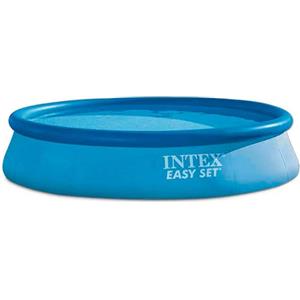 Intex 28143NP - Piscina Fuori Terra Easy Set Rotonda, 7290 L, PVC, Azzurro, 396x84 cm