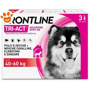 Frontline Dog Tri-Act (40-60Kg) - Confezione Da 3 Pipette : Data scadenza: 30/03/2026