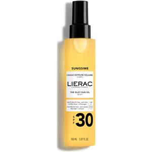 Lierac Sunissime Olio Solare Setoso SPF30 150ml - Protezione Alta e Idratazione per Tutti i Tipi di Pelle