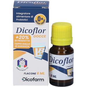 Dicoflor - Gocce Probiotiche 6 ml per l'Equilibrio della Flora Batterica Intestinale