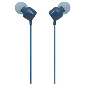 JBL T110 Intra-Auricolari con Comando e Microfono Universale, Blu