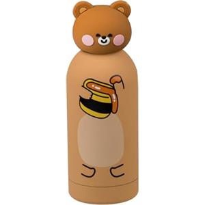 Cartomania Borraccia termica Orso, Acciaio Inox bpa free, 350 ml, pack singolo e personalizzato, Mantenimento temperatura: caldo 12 h. / freddo 24 h, Bambini e adulti, Idea regalo