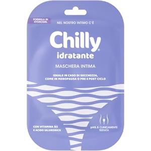 Chilly, Maschera Idratante per le Parti Intime Femminili, Formula in Hydrogel, Con Vitamina B3 e Acido Ialuronico, Secchezza, Menopausa, Pre e Post Ciclo, Formula a pH5.5, Clinicamente Testata