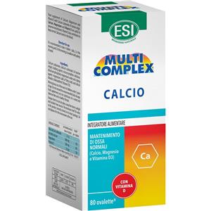 ESI MULTICOMPLEX CALCIO 80 OVALETTE - Integratore di Calcio, Magnesio e Vitamina D