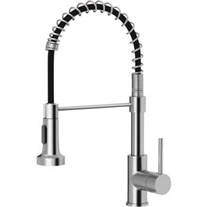 Ibergrif M22138 - Rubinetto da Cucina con Doccetta Estraibile, Miscelatore Monocomando per Lavello, Inossidabile