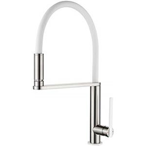 GRIFEMA G14102A portato rubinetto della cucina, Mate/Bianco