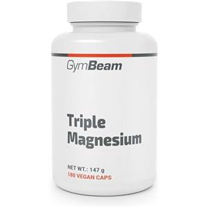 GymBeam Complesso di magnesio Bisglicinato, Capsule Facilmente Assorbibili con 375mg di Magnesio, Supporta Muscoli, Psiche e Sistema Nervoso, Aiuta a Ridurre l'Affaticamento (180 cps)