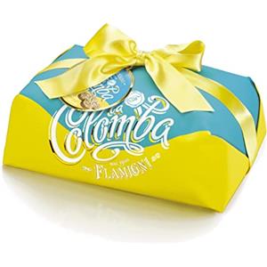 FLAMIGNI Colomba Pasquale Margherita con Farine di Grani Antichi 1 kg, Dolce Artigianale, Impasto Soffice e Delicato, Ricoperta con Granelli di Zucchero Senza Canditi e Mandorle, Made in Italy