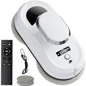 Ovshnrr Robot Lavavetri 2800 PA Intelligente Robot lava vetri per uso Esterno e Interno con 8 Mops