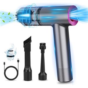 D-Lumina Aspirapolvere per Auto, Mini Aspirapolvere Portatile, Aspirabriciole Senza Fili Potente 15000PA, Sistema a Doppia Filtrazione,Adatto per la Pulizia Profonda di Auto e Case