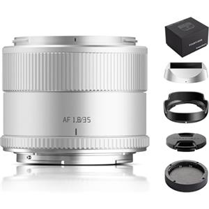 TTARTISAN AF 35 mm F1.8 Mark II Argento per Z-Mount, APS-C, paesaggio culturale, lenti autofocus per Nikon Z Mount (Z, argento)