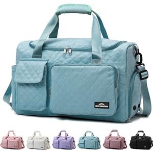 ZIOSINM Borsone da viaggioa, Borsone Palestra Uomo, Borsa Palestra da uomo con scomparto impermeabile e scomparto per scarpe, Il campeggio e i Viaggi nel Fine Settimana (Alzavola)