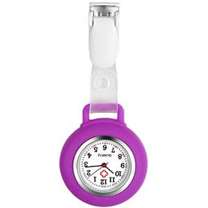 Avaner Orologio da Infermiere in Silicone, Impermeabile,Orologio da Tasca per Infermiere,Colore a Scelta (C)