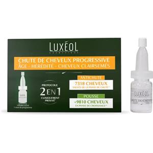 Luxéol - Trattamento Antiurto Progressivo 3 In 1 - Promuove la crescita e riduce la perdita di capelli - Densifica la Chevelure - Made in France - Programma capelli 1 mese - 14 fiale da 6 ml