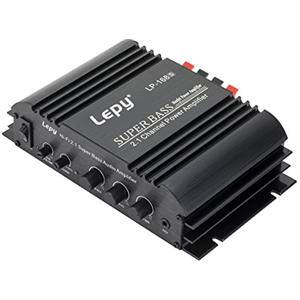 DollaTek Amplificatore di Potenza Audio Stereo Hi-Fi AMP Hi-Fi LEPY LP-168S 2.1CH per dispositivi Audio Domestici per Auto Moto + Luce LED