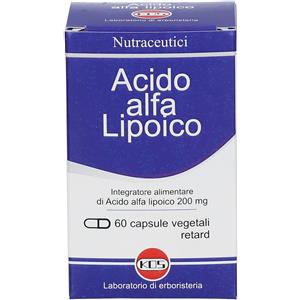 KOS Srl Kos Nutraceutici Acido Alfa Lipoico 60 Capsule - Integratore Antiossidante Stress Ossidativo