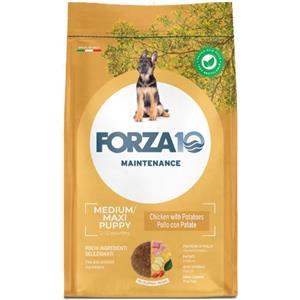 Forza 10 Maintenance Puppy Medium/Maxi con Pollo e Patate - Alimento Completo per Cuccioli e Cagne in Gravidanza - 12 Kg