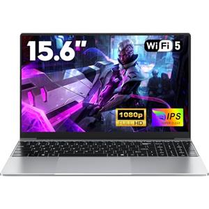 NAIKLULU 15.6 Pollici 2026 Laptop i5 7Y54 Processore (1,2 a 3,2 Ghz), 16GB RAM 512GB SSD Computer PC Portatile, Tastiera Retroilluminata/Webcam/Touchpad/5000Mah