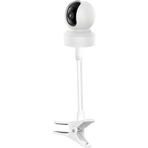 QINGZY Supporto per Baby Monitor Universale con Clip Regolabile, Fissaggio Senza Fori per Lettino, Culla e Muro, Compatibile con HelloBaby HB65/HB6550/HB6558/HB66/HB248, Facile da Installare