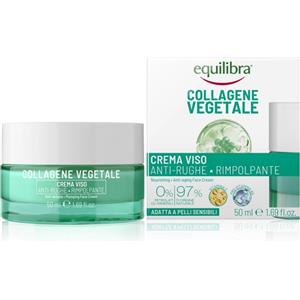 Equilibra Collagene Vegetale Crema Viso Antirughe Rimpolpante 50 ml - Leggera e a Rapido Assorbimento