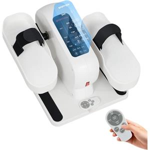 SPORTNOW Mini trainer ellittico per casa, sottotanolo, elettrico a 12 velocità e 7 resistenza, display a LED, antiscivolo, silenzioso, per anziani, adulti